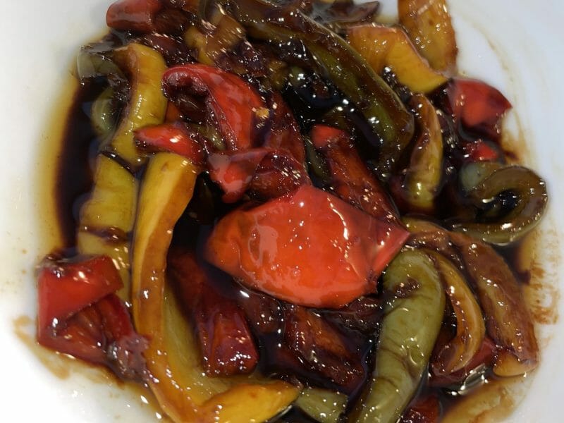 Cliquez pour zoomer ! Poivrons à l’aigre-douce Thermomix par meli54