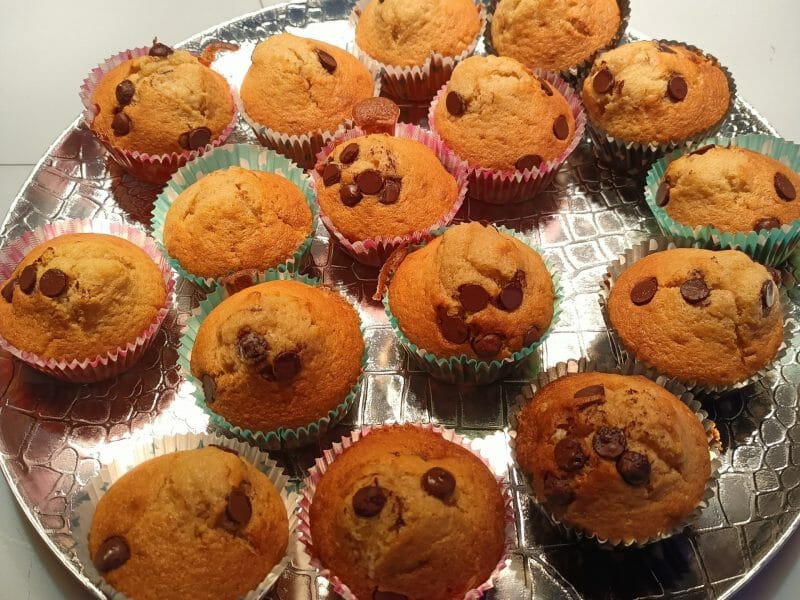 Cliquez pour zoomer ! Muffins aux pépites de chocolat Thermomix par Amel iie