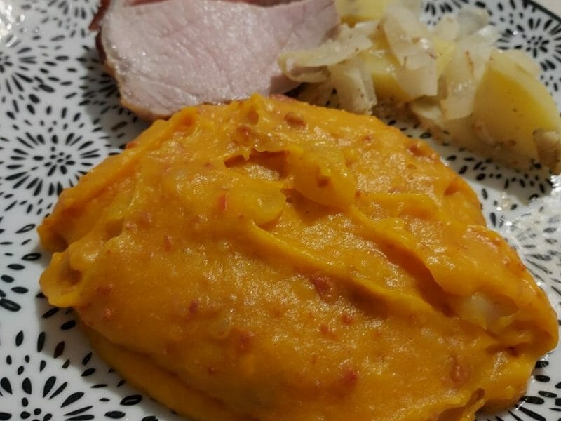 Cliquez pour zoomer ! Purée de potimarron au chorizo Thermomix par sabantho