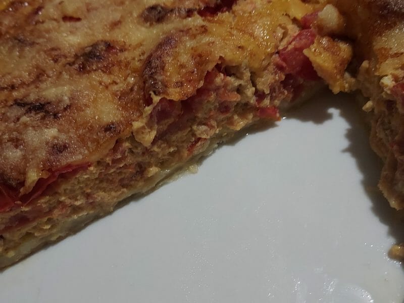 Cliquez pour zoomer ! Tarte au thon, tomate et moutarde Thermomix par sabantho