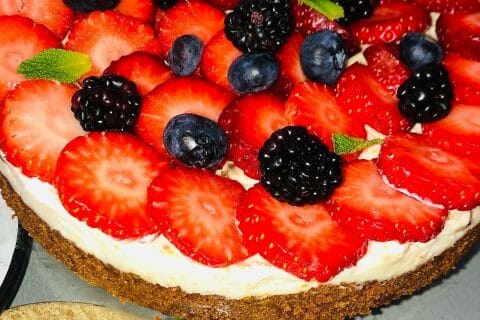Cliquez pour zoomer ! Tarte aux fraises sans cuisson Thermomix par fatymix92