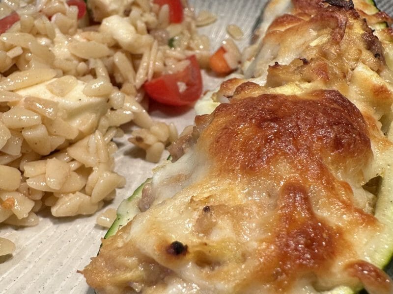 Cliquez pour zoomer ! Courgettes farcies au thon Thermomix par Gigimagic77