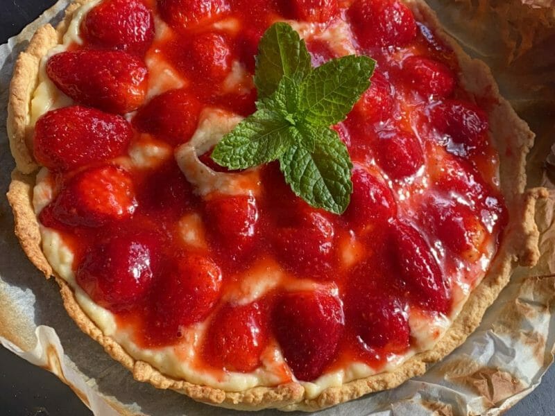 Cliquez pour zoomer ! Tarte aux fraises Thermomix par sandra_501