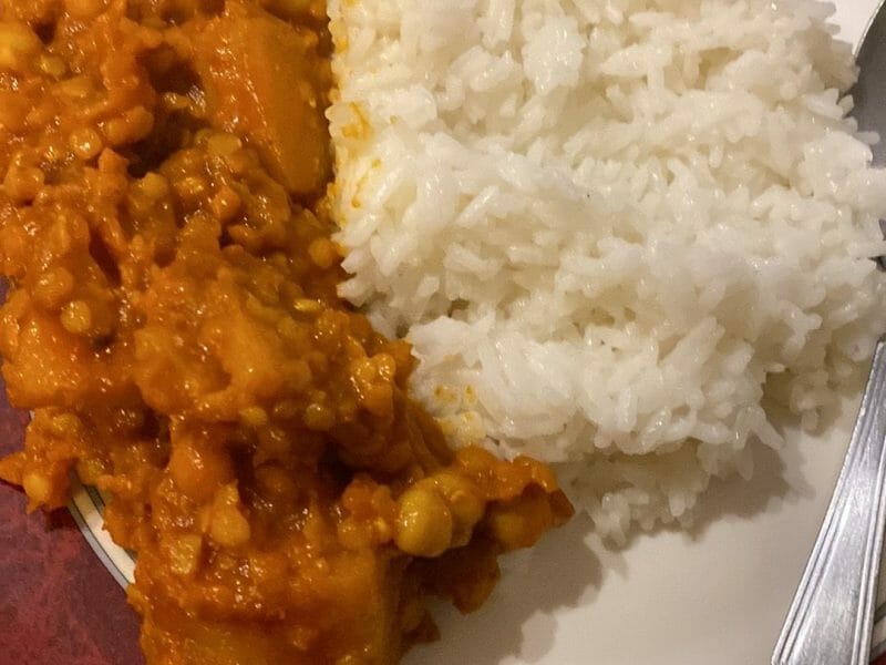 Cliquez pour zoomer ! Curry de butternut, pois chiches et lentilles Thermomix par sandra_501