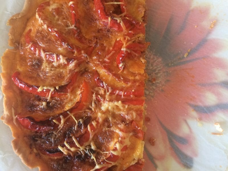 Cliquez pour zoomer ! Quiche poivrons et chorizo Thermomix par Nor@