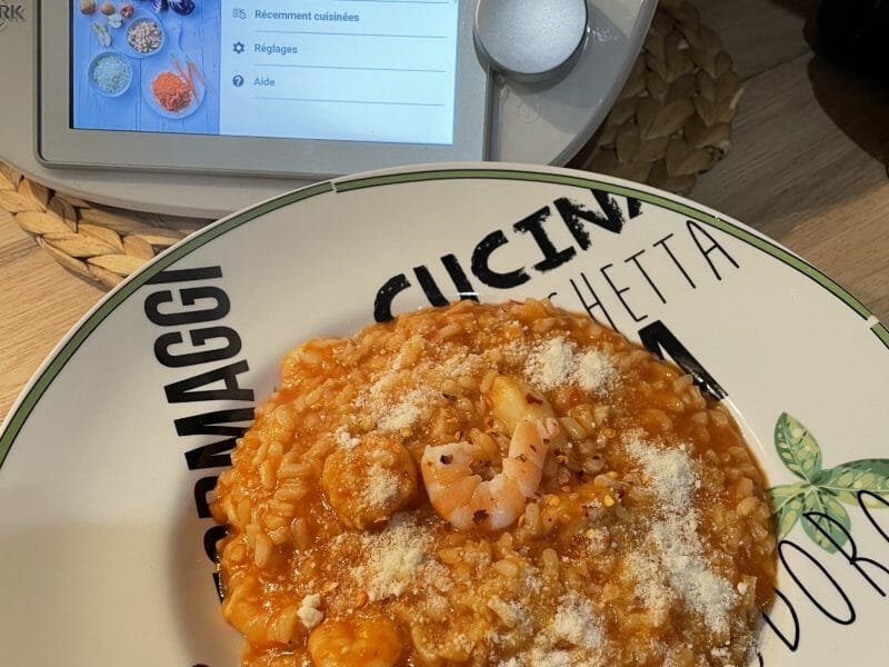 Cliquez pour zoomer ! Risotto aux fruits de mer Thermomix par samiatou