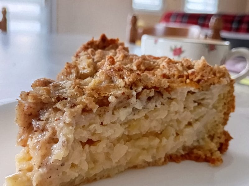 Cliquez pour zoomer ! Tarte aux pommes façon crumble Thermomix par isabellel