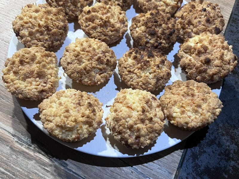 Cliquez pour zoomer ! Muffins aux pommes façon crumble Thermomix par megane_84