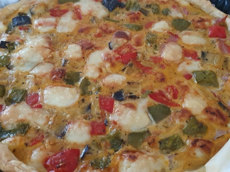 Cliquez pour zoomer ! Tarte salée aux légumes d’été Thermomix par gaelle2403