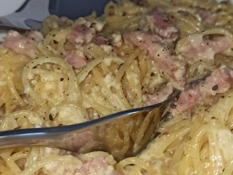 Cliquez pour zoomer ! Pâtes carbonara Thermomix par yousra_sk