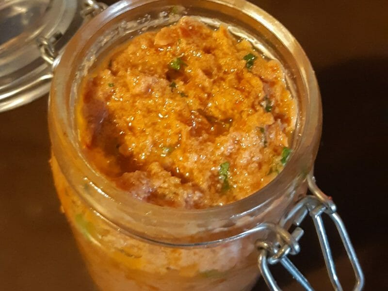 Cliquez pour zoomer ! Rillettes de thon aux tomates séchées Thermomix par juliejb