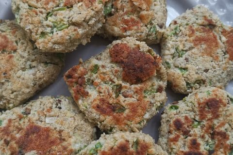 Cliquez pour zoomer ! Steaks lentilles, pois chiches, courgettes Thermomix par ZedZed