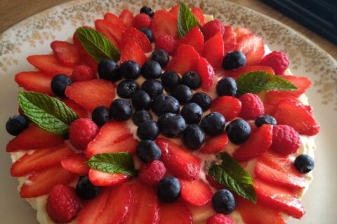 Cliquez pour zoomer ! Tarte aux fraises sans cuisson Thermomix par marlene_119