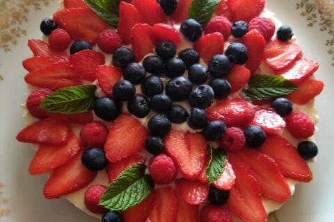 Cliquez pour zoomer ! Tarte aux fraises sans cuisson Thermomix par marlene_119