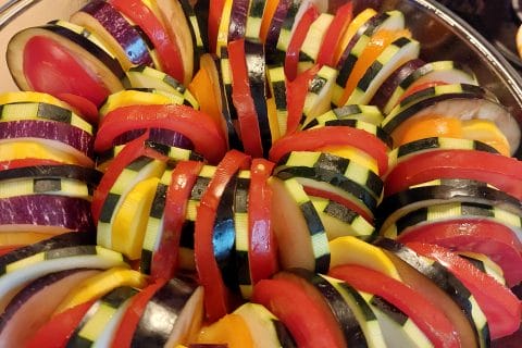 Cliquez pour zoomer ! Tian de légumes et mozzarella Thermomix par marlene_119