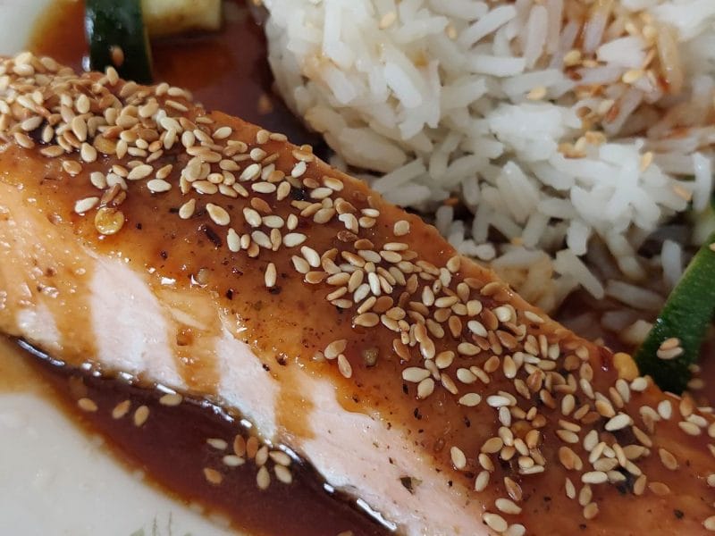 Cliquez pour zoomer ! Saumon laqué aux saveurs asiatiques Thermomix par lorellacarpentierperoni