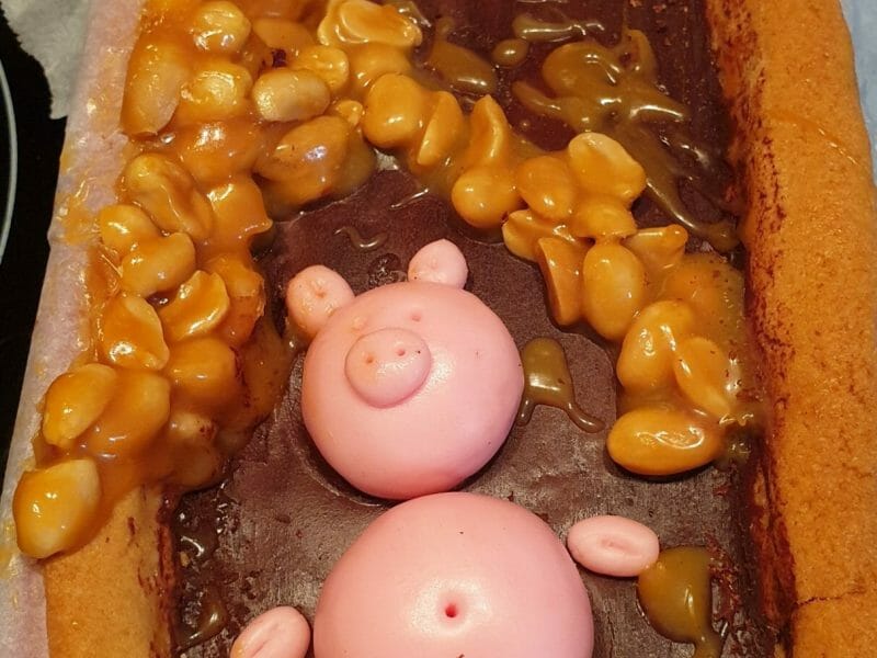 Cliquez pour zoomer ! Tarte au chocolat et cacahuètes caramélisées Thermomix par anna_maria