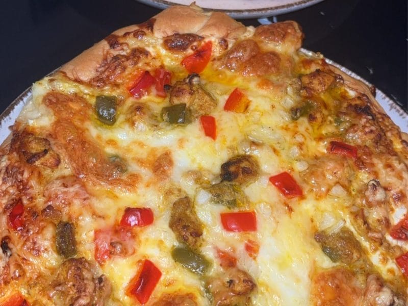 Cliquez pour zoomer ! Pizza poulet tandoori Thermomix par ilhem_9