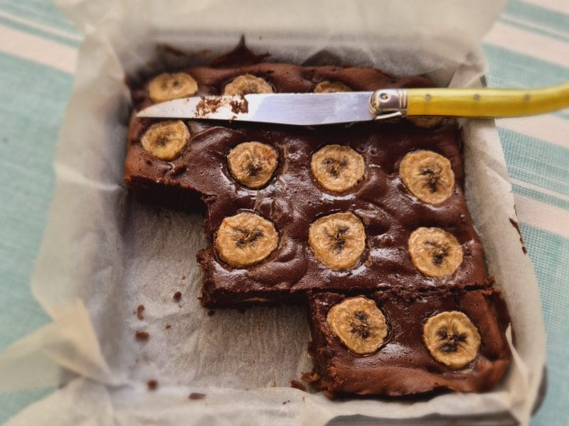 Cliquez pour zoomer ! Brownie fondant choco-banane Thermomix par thalifee