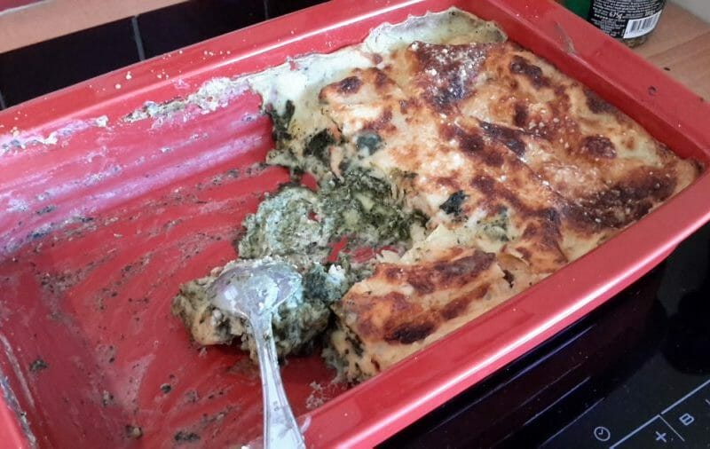 Cliquez pour zoomer ! Lasagnes au saumon et poireaux Thermomix par Trottinette