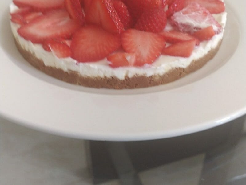 Cliquez pour zoomer ! Tarte aux fraises sans cuisson Thermomix par gene343445