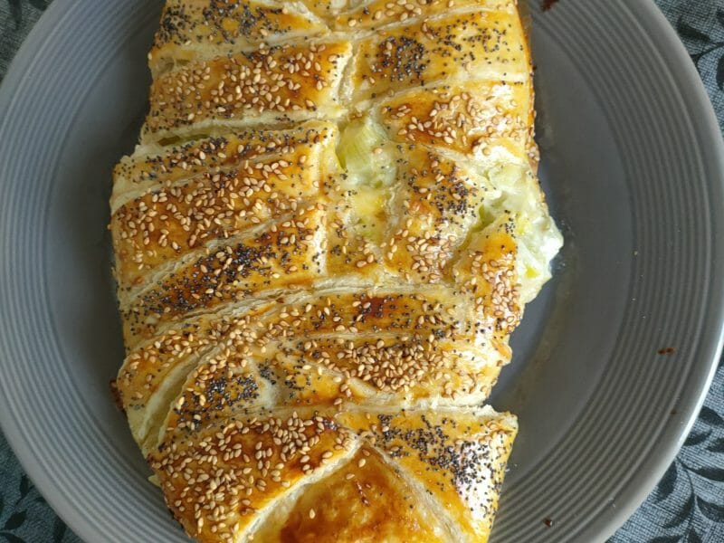 Cliquez pour zoomer ! Feuilleté saumon et poireaux Thermomix par gwendo57