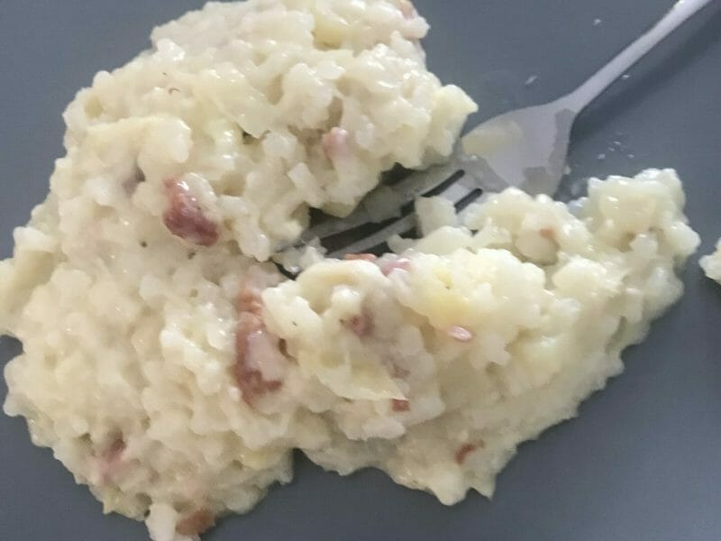 Cliquez pour zoomer ! Risotto poireaux et lardons Thermomix par laetitia_715