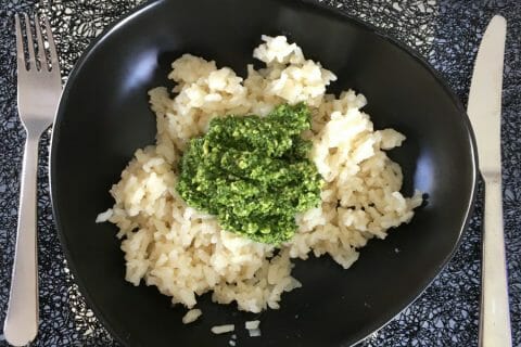 Cliquez pour zoomer ! Risotto au pesto d’épinards et basilic Thermomix par Bettina