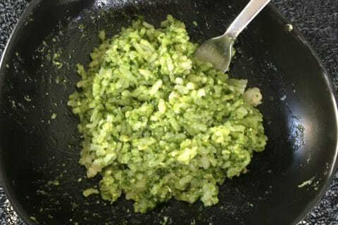 Cliquez pour zoomer ! Risotto au pesto d’épinards et basilic Thermomix par Bettina