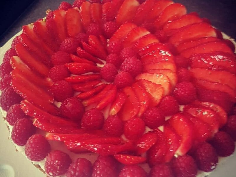 Cliquez pour zoomer ! Tarte aux fraises sans cuisson Thermomix par magali_229