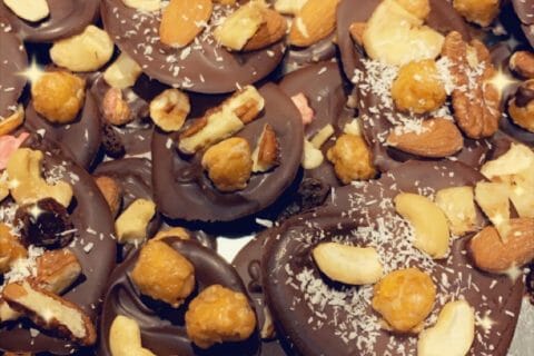 Cliquez pour zoomer ! Mendiants au chocolat au Thermomix