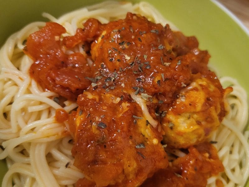 Cliquez pour zoomer ! Boulettes de dinde à l’italienne Thermomix par melaudiie