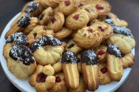 Cliquez pour zoomer ! Sablés à la presse à biscuits Thermomix par brigitte38100