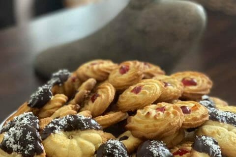 Cliquez pour zoomer ! Sablés à la presse à biscuits Thermomix par brigitte38100