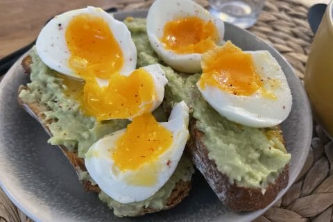 Cliquez pour zoomer ! Tartine avocat et oeuf mollet Thermomix par doudouchek