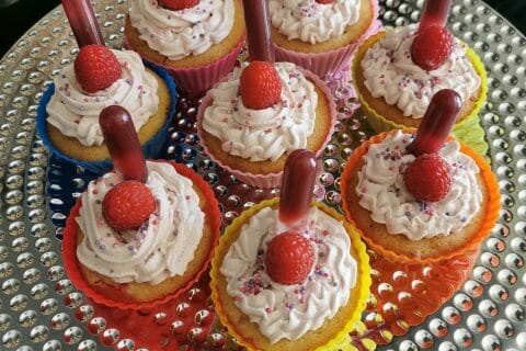 Cliquez pour zoomer ! Cupcakes à la framboise Thermomix par lolaxel42
