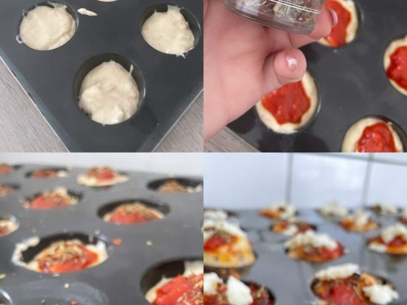 Cliquez pour zoomer ! Muffins salés façon pizza Thermomix par Sara bontemps