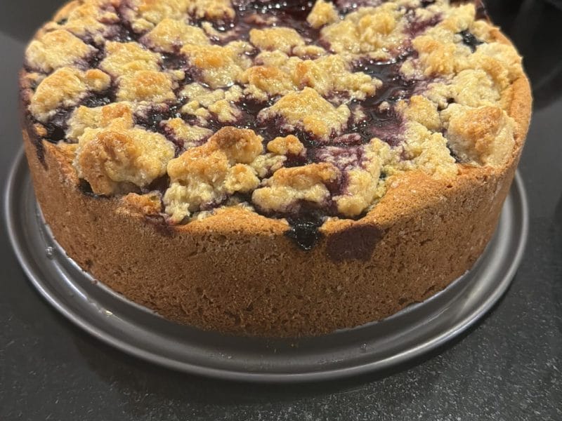 Cliquez pour zoomer ! Tarte aux myrtilles façon crumble Thermomix par nacera_6