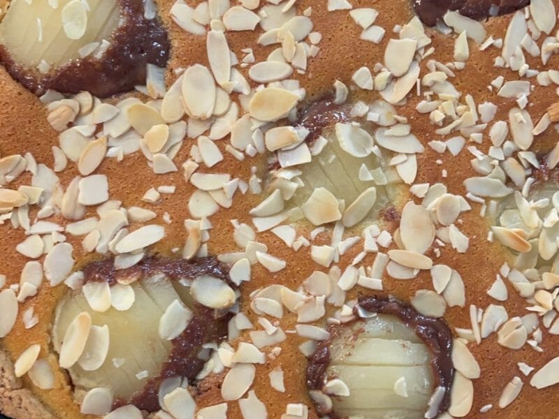 Cliquez pour zoomer ! Tarte aux poires sur lit de chocolat Thermomix par nacera_6