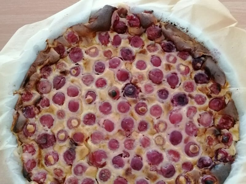 Cliquez pour zoomer ! Clafoutis aux cerises Thermomix par jucamilleromane