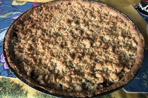 Cliquez pour zoomer ! Tarte aux cerises façon crumble Thermomix par Aureliepds