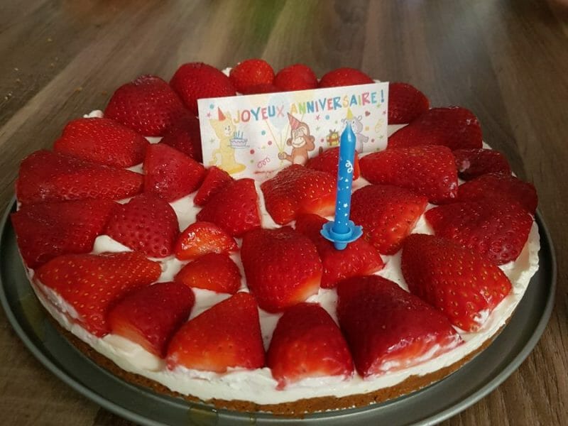 Cliquez pour zoomer ! Tarte aux fraises sans cuisson Thermomix par nini1186