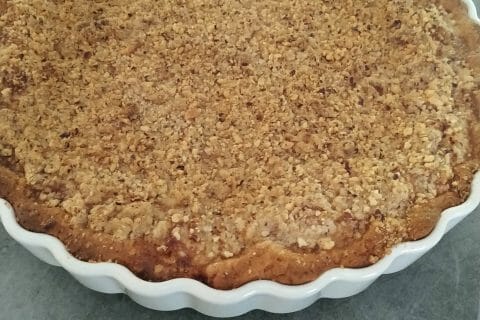 Cliquez pour zoomer ! Tarte aux pommes façon crumble au Thermomix
