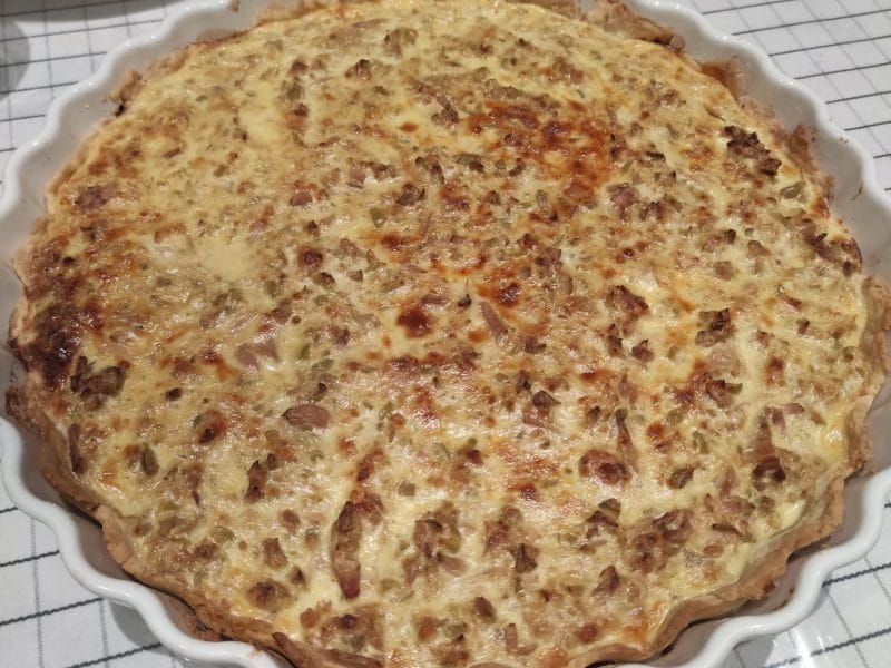 Cliquez pour zoomer ! Quiche au thon et aux olives vertes Thermomix par Sandy06