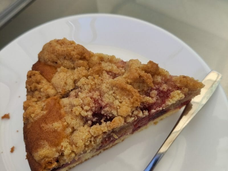 Cliquez pour zoomer ! Crumb cake framboises Thermomix par Sandy06