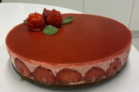 Cliquez pour zoomer ! Bavarois aux fraises Thermomix par solene_a
