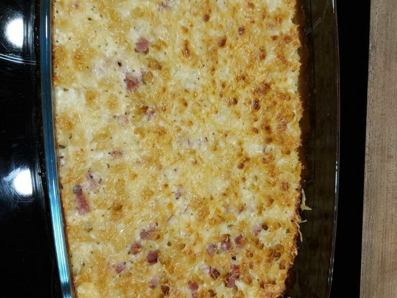 Cliquez pour zoomer ! Gratin de fusilli au jambon Thermomix par eline_17