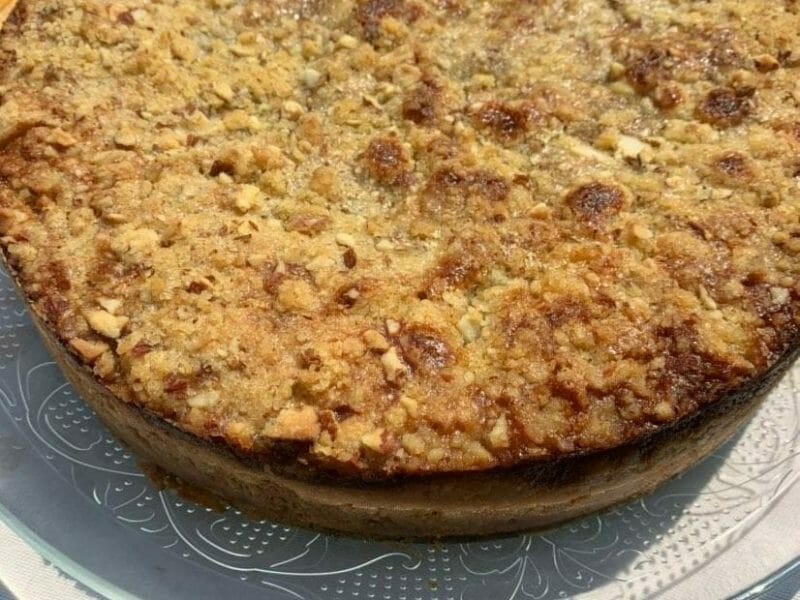 Tarte aux pommes façon crumble Thermomix par ghita67