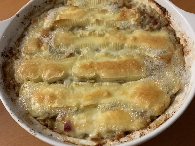 Cliquez pour zoomer ! Gratin de crozets aux courgettes et saumon fumé Thermomix par Fabien78
