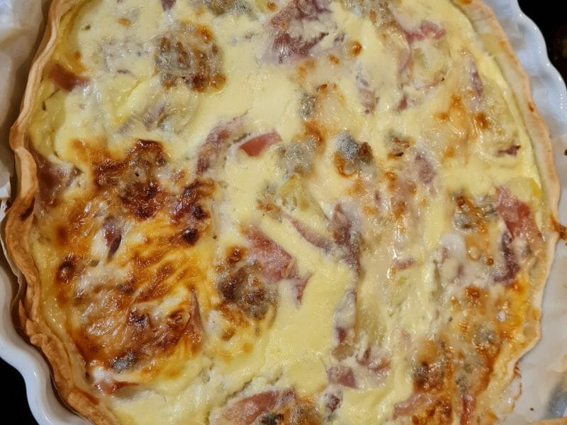 Cliquez pour zoomer ! Tarte gorgonzola et jambon de Parme Thermomix par Eléna